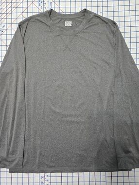 32 Degrees Men's Long Sleeve Cooling Tee - Charcoal Gray
